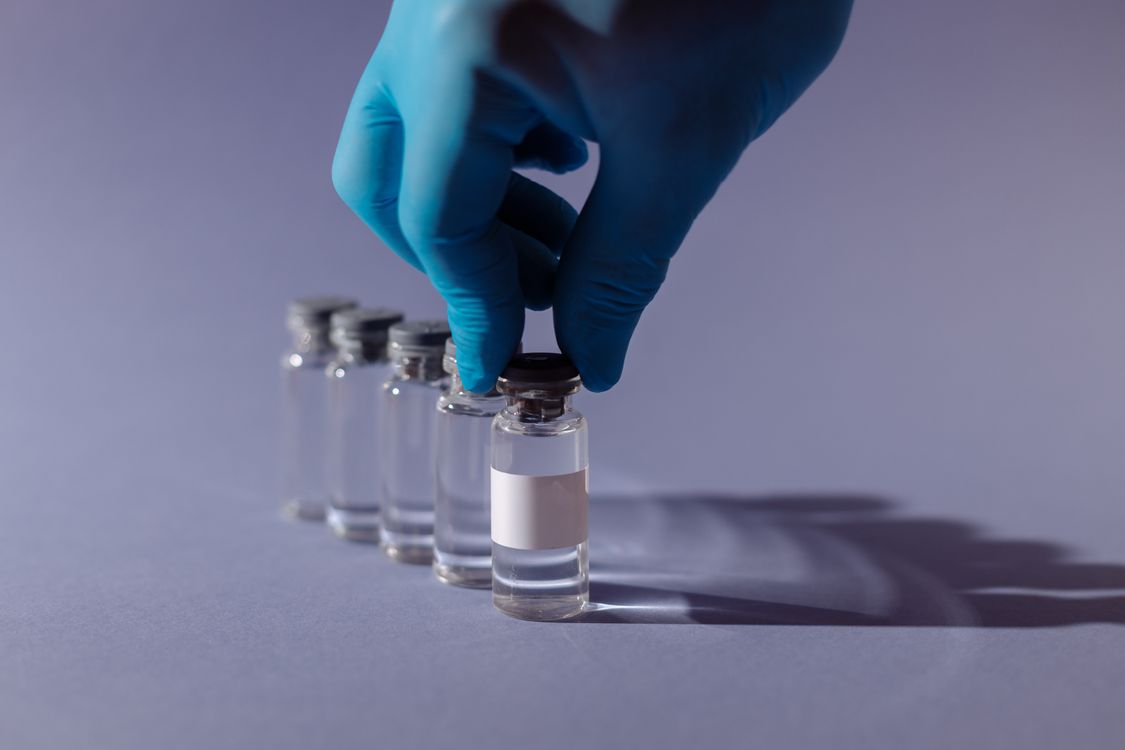 Laboratory vial medical injection